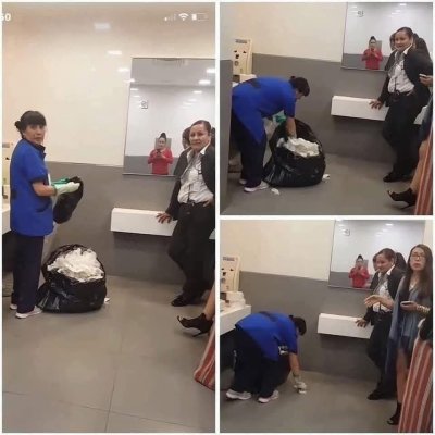 Captan a empleadas de Liverpool humillando a señora de limpieza