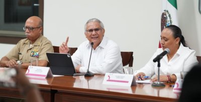 Capturan Fiscalía y Grupo Interinstitucional a 5 personas y aseguran armas en Othón P. Blanco y Benito Juárez