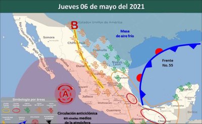 Clima para Cancún y Quintana Roo 6 de mayo de 2021