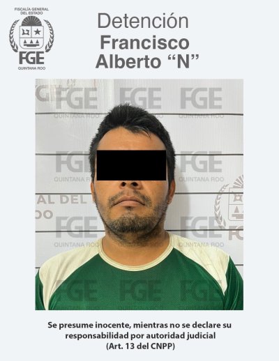 Cumplimenta FGE Quintana Roo orden de aprehensión para un sujeto por feminicidio en Othón P. Blanco