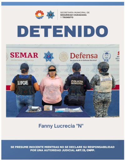 DETENIDA POR DELITOS CONTRA LA SALUD