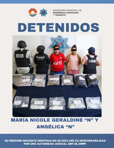 DETENIDAS POR DELITOS CONTRA LA SALUD