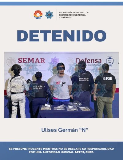 DETENIDO POR DELITOS CONTRA LA SALUD