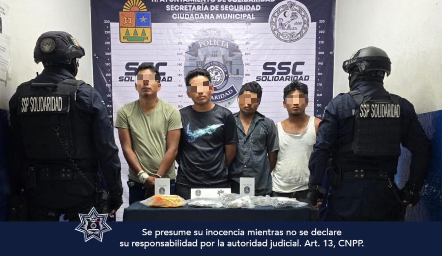DETIENEN A SUJETOS POR POSIBLE VENTA DE NARCÓTICOS EN LA COL. IN HOUSE