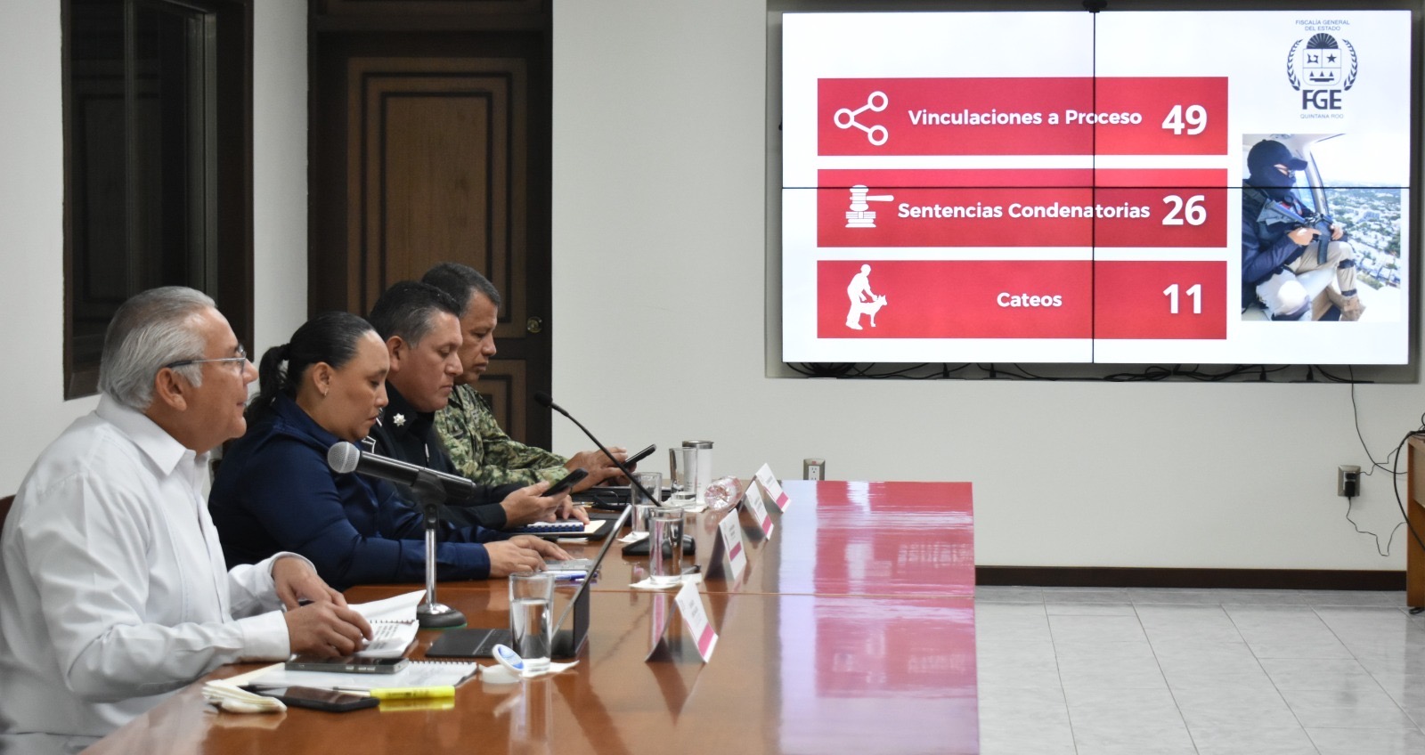 FGE de Quintana Roo cumplimenta 11 cateos en una semana, más de un operativo por día