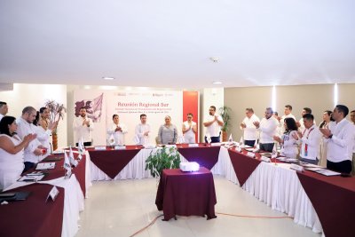 Inaugura Cristina Torres Gómez Reunión Regional Sur del Consejo Nacional de Funcionarios del Registro Civil
