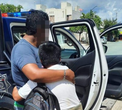 Policías de la Dirección de Participación Ciudadana y Cultura de Paz, localizan a menor de edad