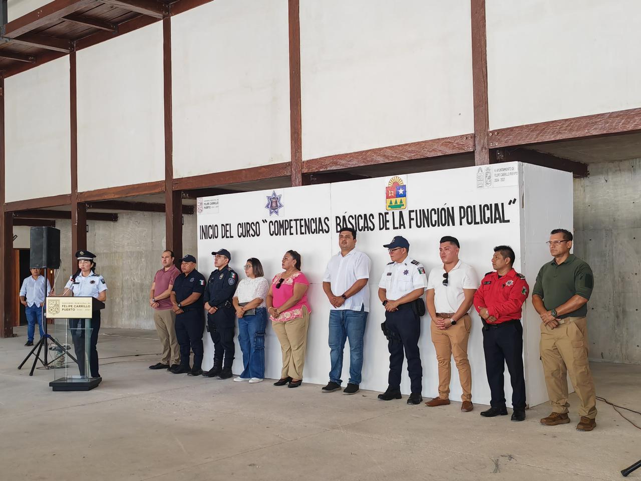 Pone en marcha SESESC curso de Competencias Básicas de la Función Policial en Felipe Carrillo Puerto