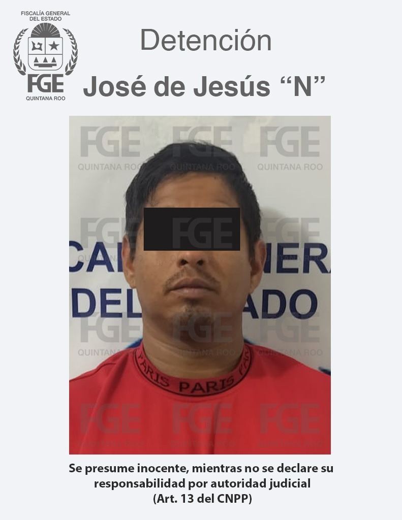 Por homicidio calificado ocurrido en 2024, captura FGE a una persona en Othón P. Blanco