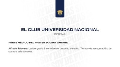 Pumas confirmó que Alfredo Talavera se perderá el inicio de la Liguilla por lesión