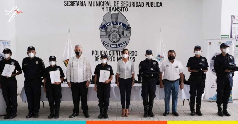 Se entregaron uniformes a los elementos de la Policía Quintana Roo de Puerto Morelos