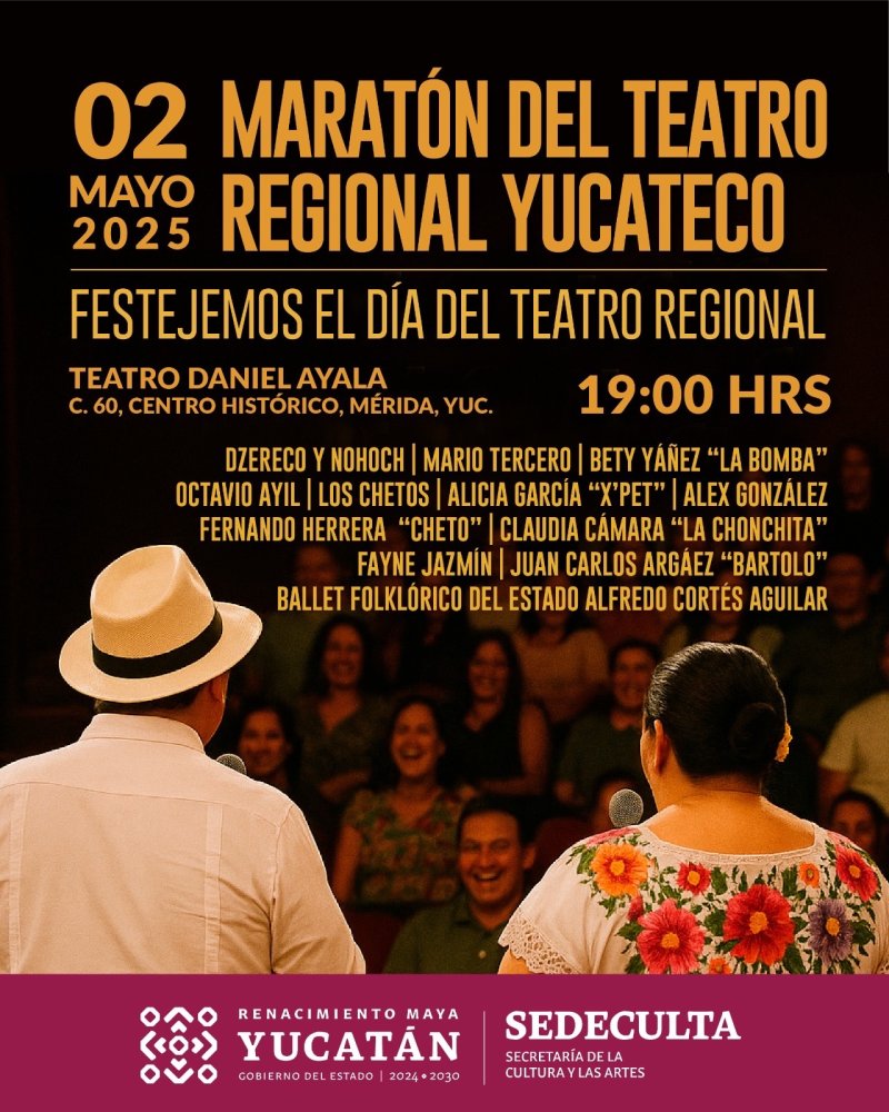 Sedeculta celebra al Teatro Regional con Maratón en el Daniel Ayala
