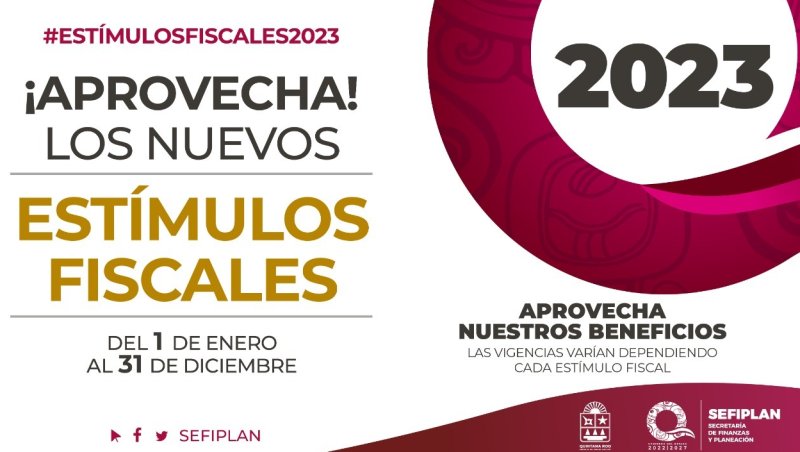 SEFIPLAN otorga estímulos fiscales en 2023 en apoyo a la economía familiar