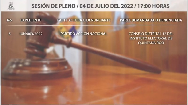 Sesión de Pleno del 04 de julio 