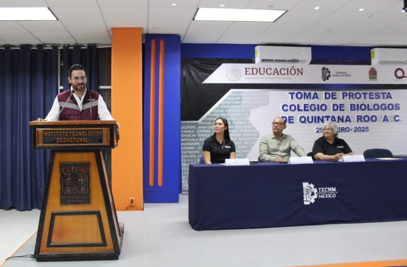 Toma protesta SEMA al Consejo Directivo 2025-2026 del Colegio de Biólogos de Quintana Roo