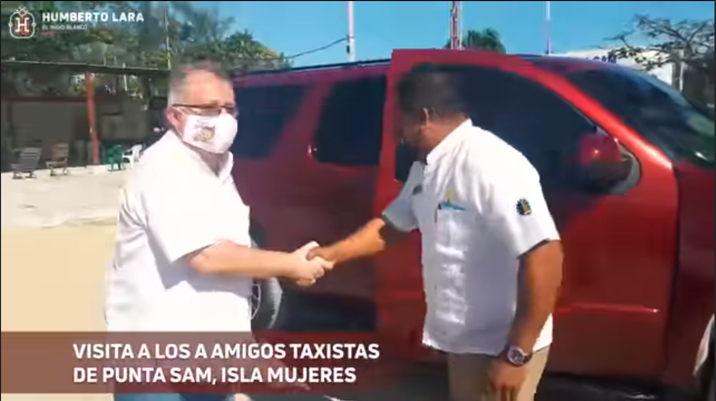 ¡Total apoyo de los taxistas y choferes de Punta Sam!