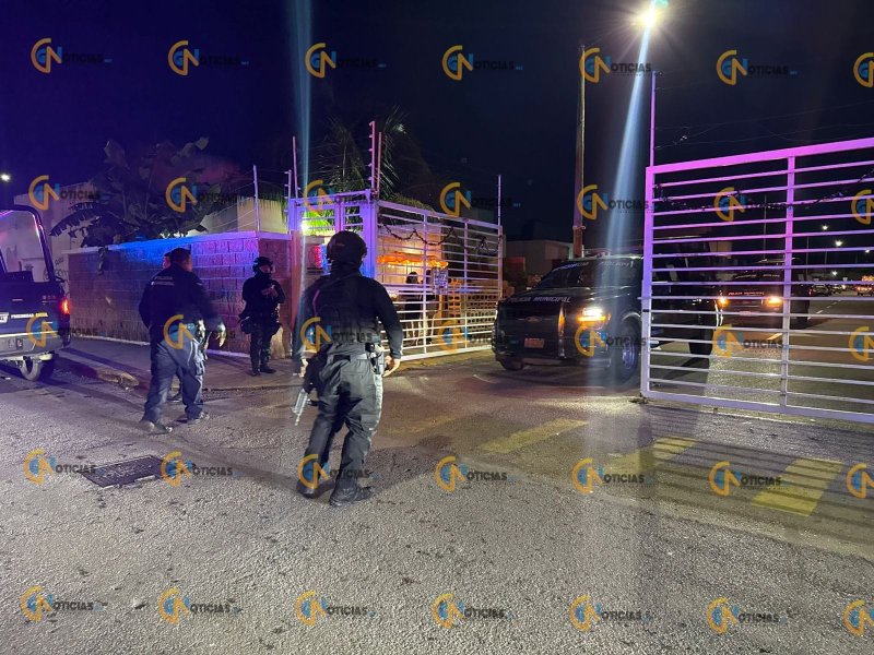 Un fuerte despliegue policial se registró en el fraccionamiento La Joya